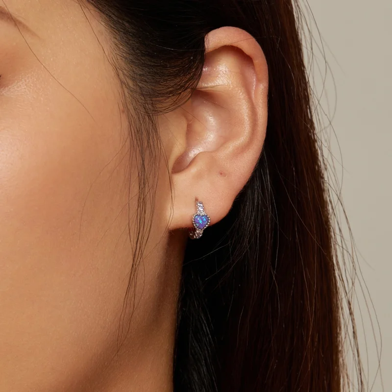 (imagem para) Brincos Pandora Style Coração - BSE865 - Visualizar 7