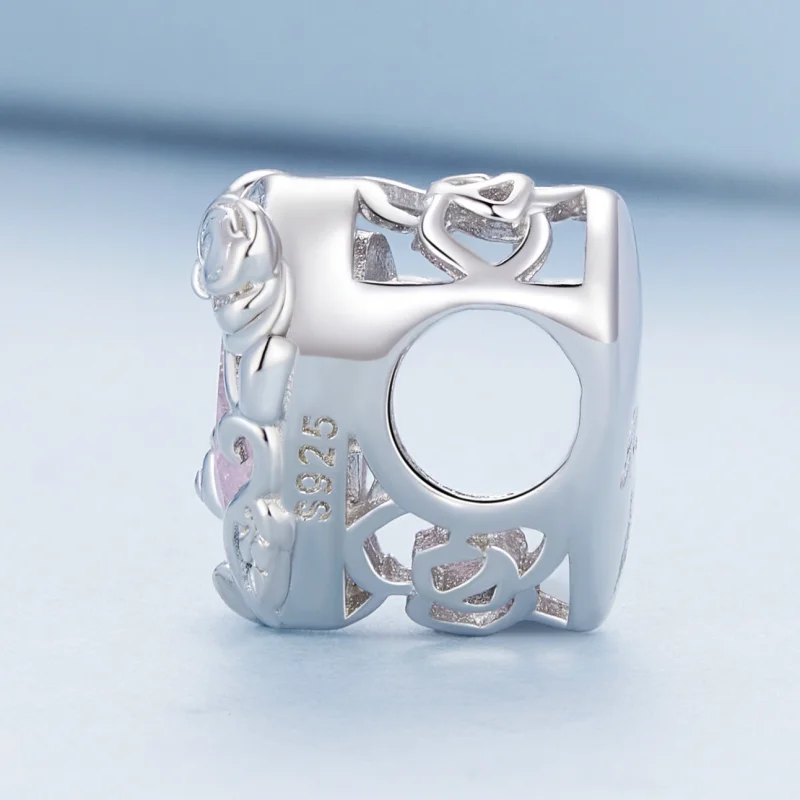 (imagem para) Charm Coração de Amor Estilo Pandora - BSC836 - Visualizar 3
