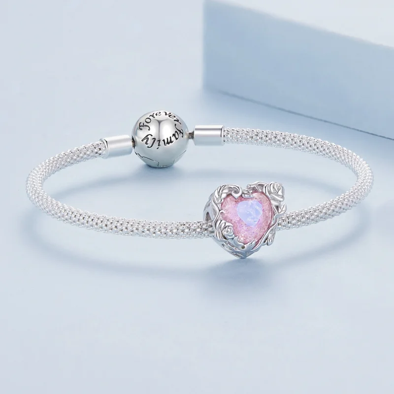 (imagem para) Charm Coração de Amor Estilo Pandora - BSC836 - Visualizar 5