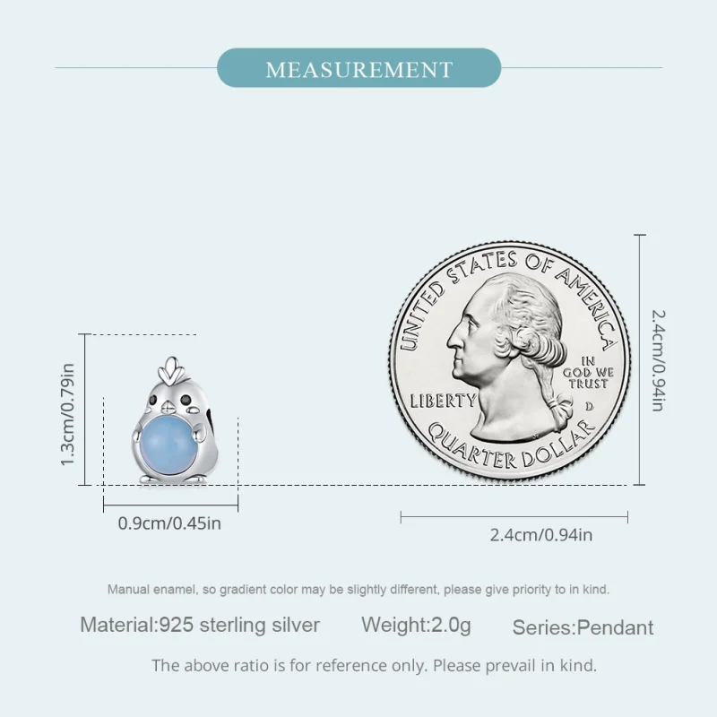 (imagem para) Charm da Galinha Pandora Style - SCC2409 - Visualizar 5