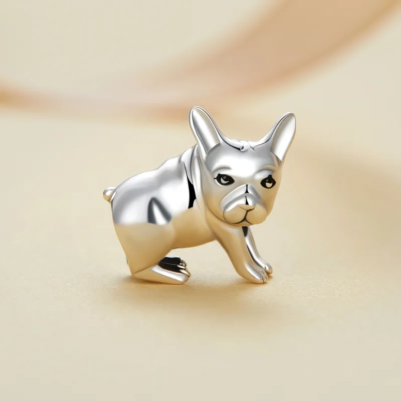 (imagem para) Charm de Buldogue Estilo Pandora - BSC796 - Visualizar 2