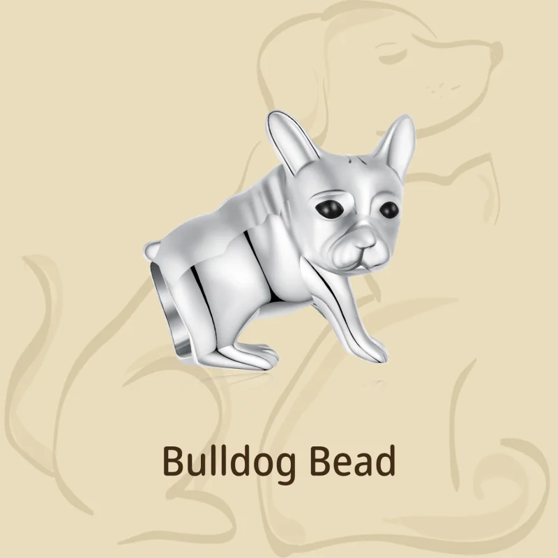 (imagem para) Charm de Buldogue Estilo Pandora - BSC796 - Visualizar 4