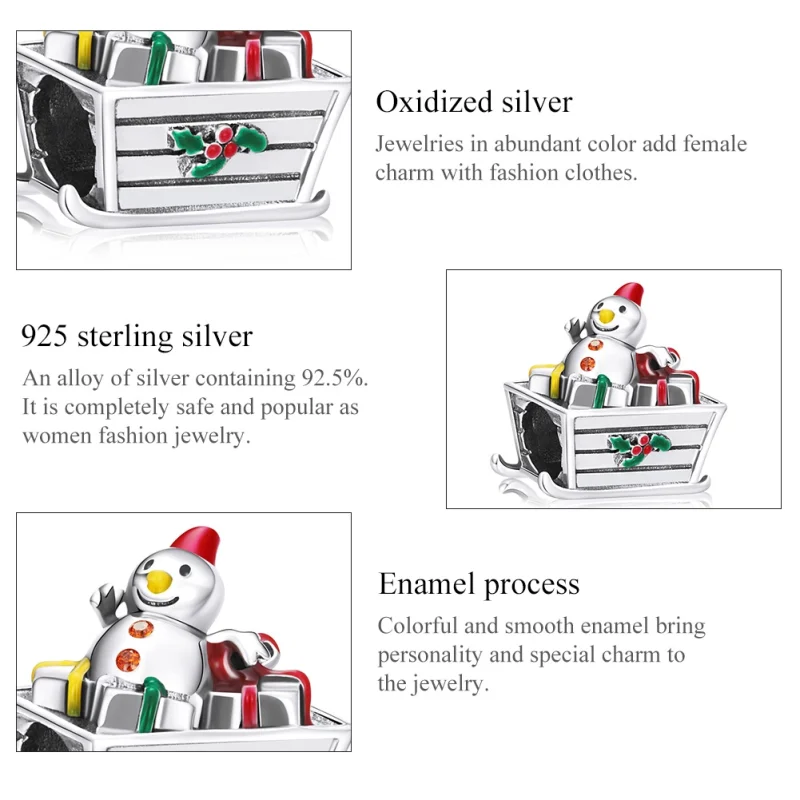 (imagem para) Charm de Presente Estilo Pandora - BSC541 - Visualizar 6