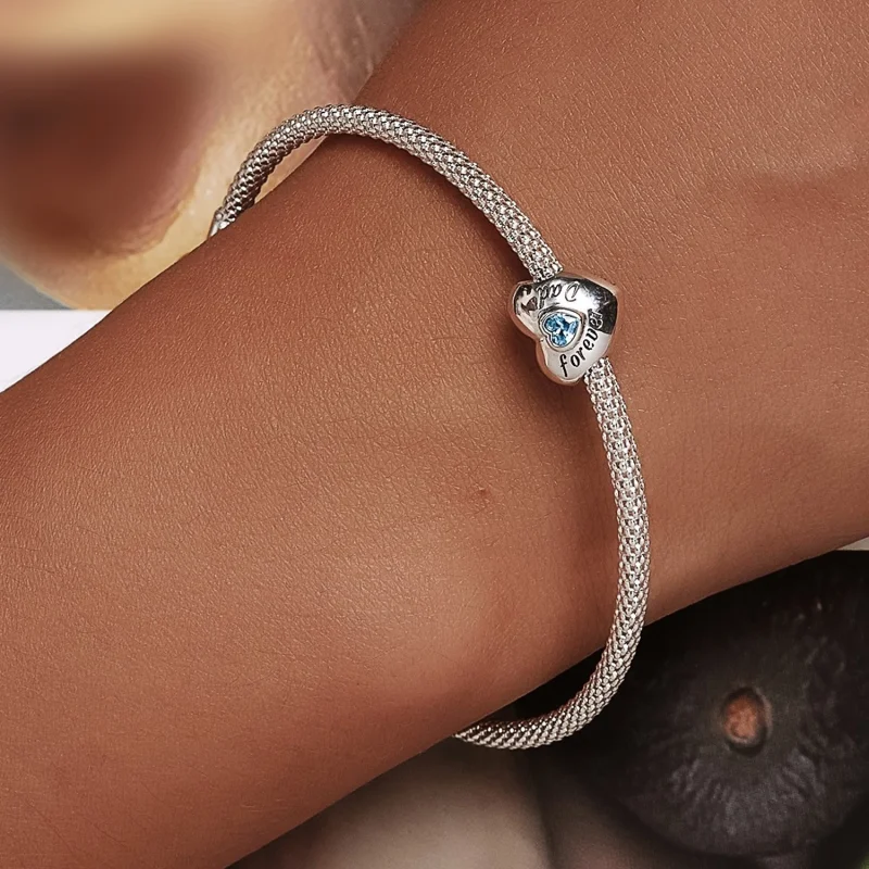 (imagem para) Charm Pandora Em Memória do Papai - BSC562-BU - Visualizar 6