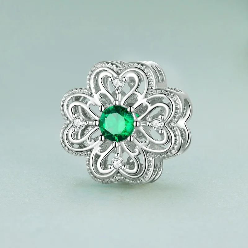 (imagem para) Charm Pandora Style Trevo de 4 Folhas - BSC759 - Visualizar 2