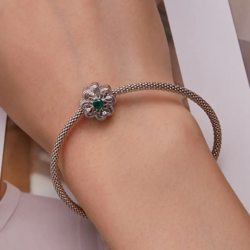 (imagem para) Charm Pandora Style Trevo de 4 Folhas - BSC759 - Visualizar 6