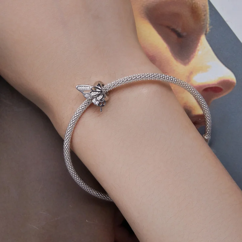 (imagem para) Charm Separador Borboletas Estilo Pandora - BSC823 - Visualizar 7