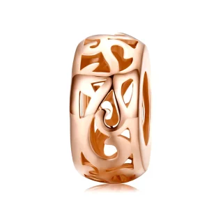 (imagem para) Charm Separador Estilo Pandora Ouro Rosa - SCC716-C