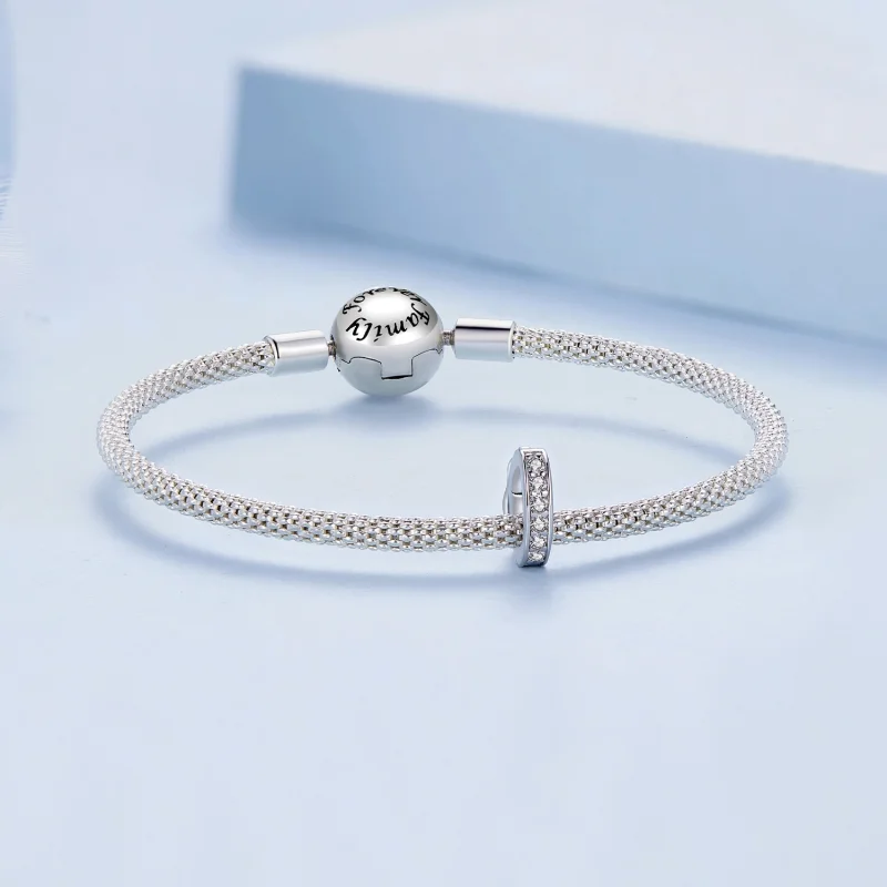 (imagem para) Charm Separador Pandora Style Cristal Brilhante Transparente - BSC886 - Visualizar 5