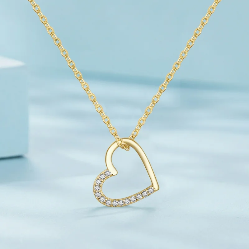 (imagem para) Colar Coração Pandora Style 14K - SCN347-B - Visualizar 2