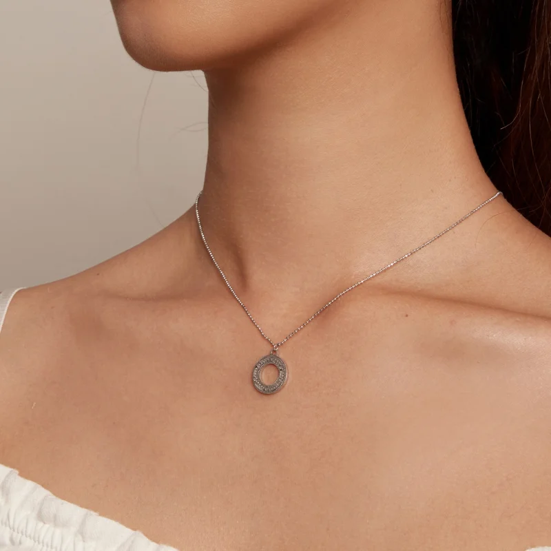 (imagem para) Colar de Círculo Estilo Pandora - BSN343 - Visualizar 6