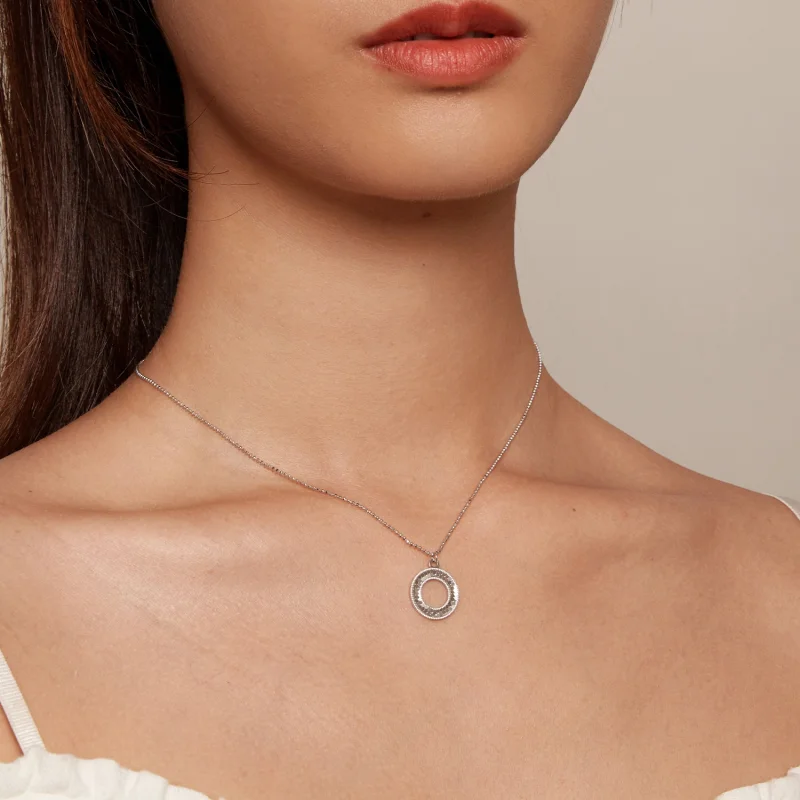 (imagem para) Colar de Círculo Estilo Pandora - BSN343 - Visualizar 7