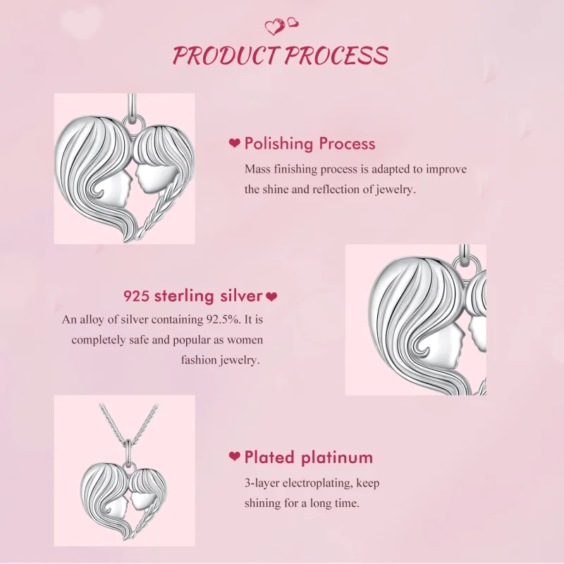 (imagem para) Colar Estilo Pandora Mãe e Filha - BSN324 - Visualizar 6