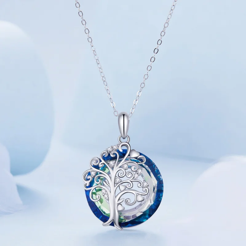 (imagem para) Colar Familiar em Círculo Estilo Pandora - BSN315 - Visualizar 3