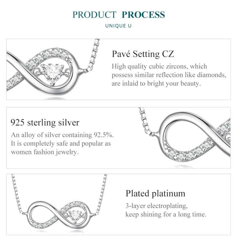 (imagem para) Colar Infinito Estilo Pandora - BSN276 - Visualizar 6