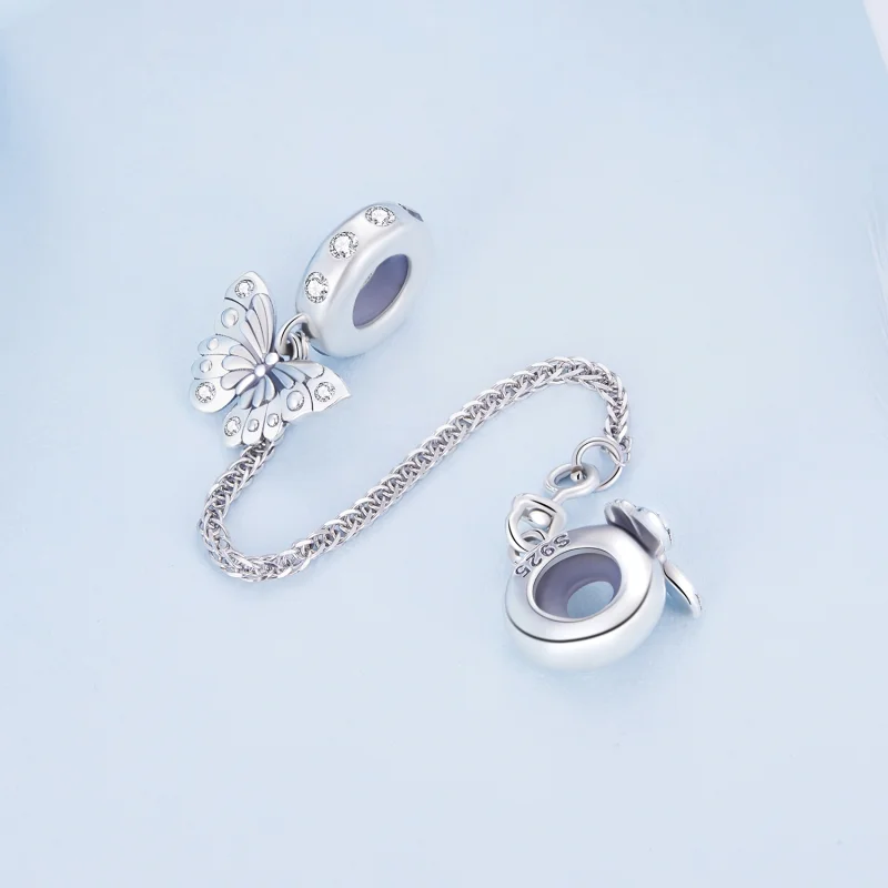 (imagem para) Corrente de Segurança Borboleta Estilo Pandora - BSC801 - Visualizar 3