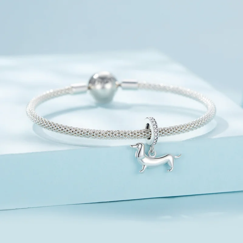 (imagem para) Dachshund Estilo Pandora Pingente - SCC2561 - Visualizar 3