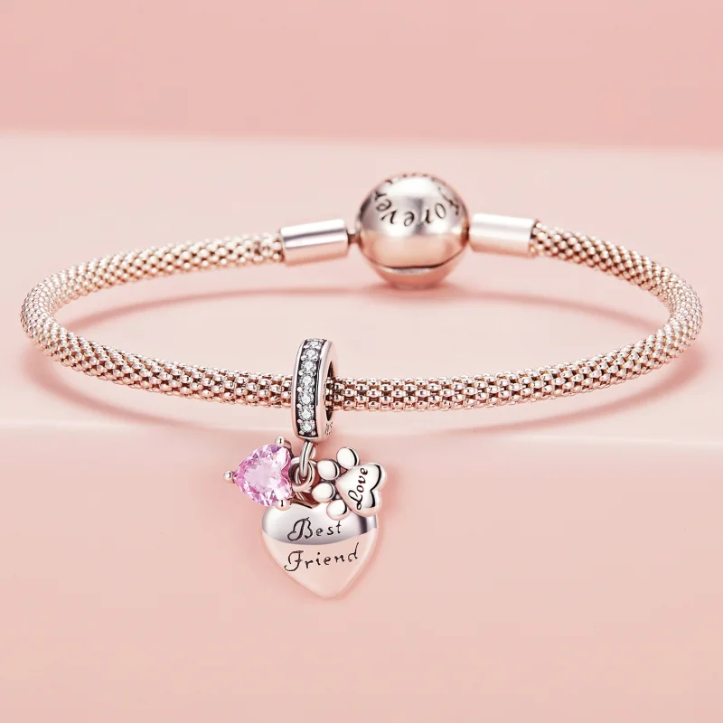 (imagem para) Pandora Style Forever Friends Dangle - SCC2436 - Visualizar 3