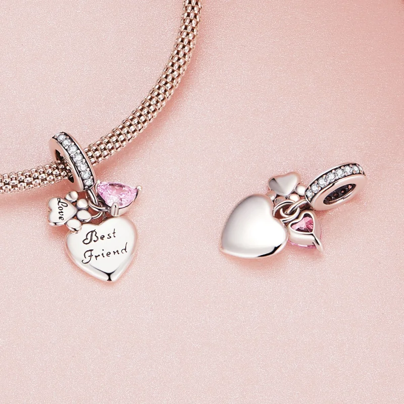 (imagem para) Pandora Style Forever Friends Dangle - SCC2436 - Visualizar 4