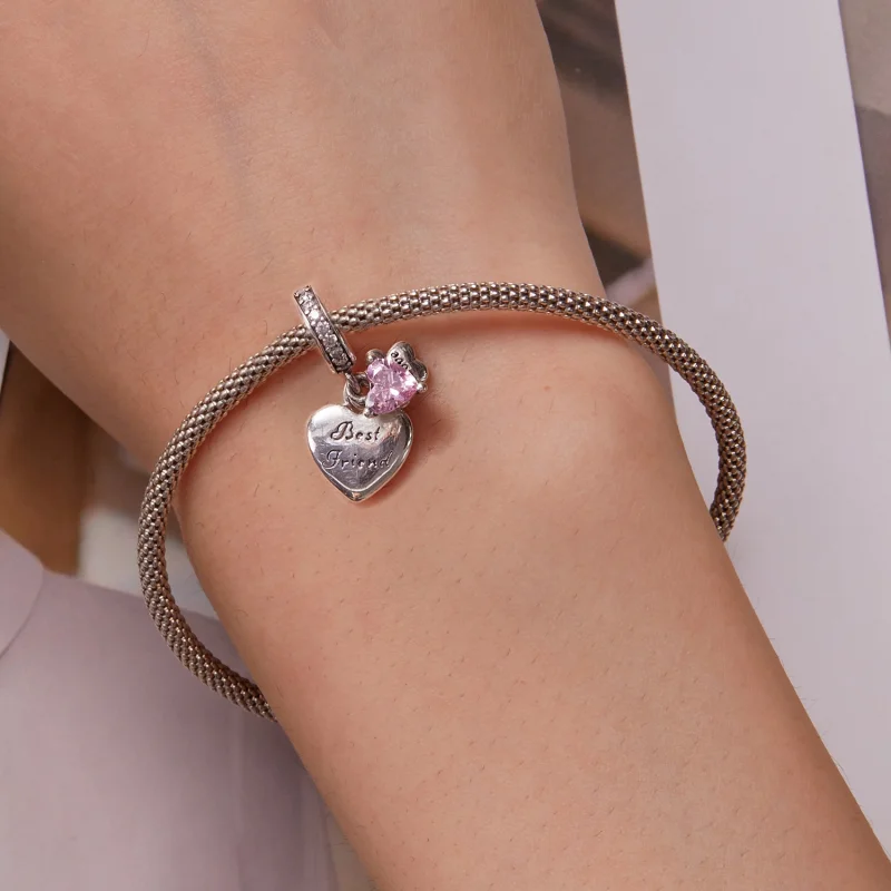 (imagem para) Pandora Style Forever Friends Dangle - SCC2436 - Visualizar 5
