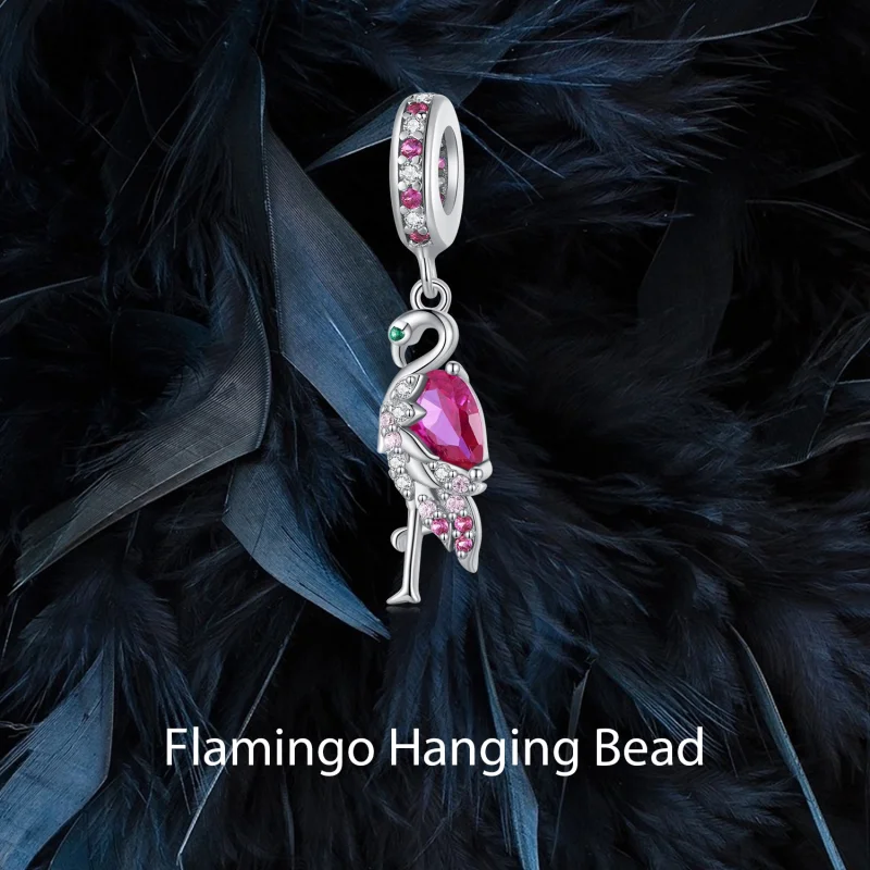 (imagem para) Pingente Estilo Pandora Flamingo com Argola - BSC833 - Visualizar 6