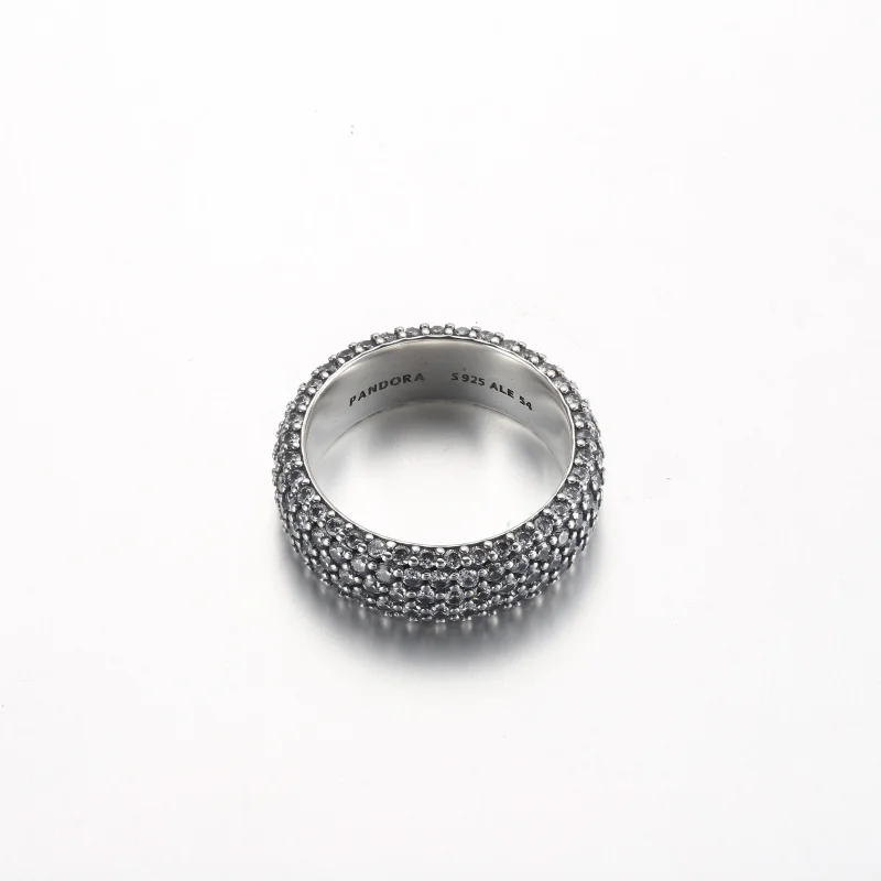 (imagem para) Anel Pandora Timeless Pavé Tripla Fileira - 192634C01 - Visualizar 3