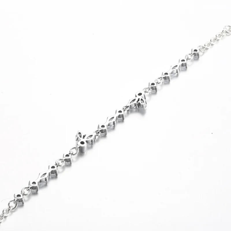 (imagem para) Bracelete de Corrente com Aglomerado de Herbário Cintilante Pandora - 592631C01 - Visualizar 4