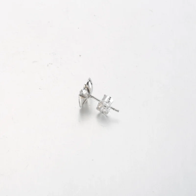 (imagem para) Brincos de Argola com Flor Amor-Perfeito Azul Pandora - 290781C01 - Visualizar 5