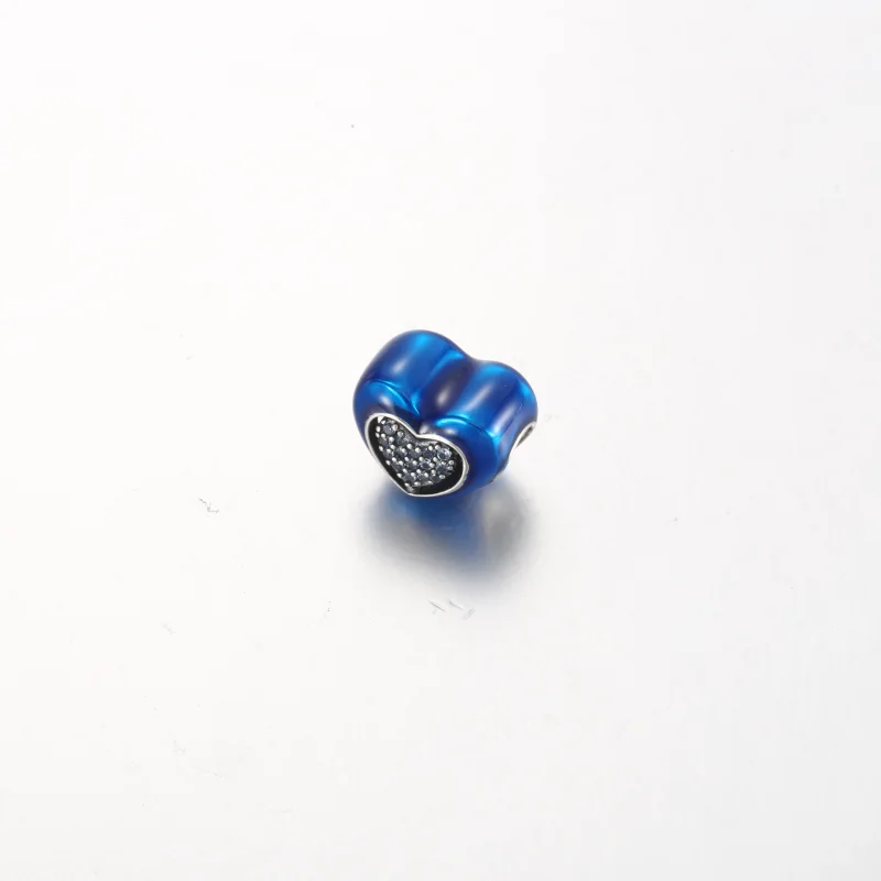 (imagem para) Charm Coração Giratório Azul Pandora - 792750C01 - Visualizar 2