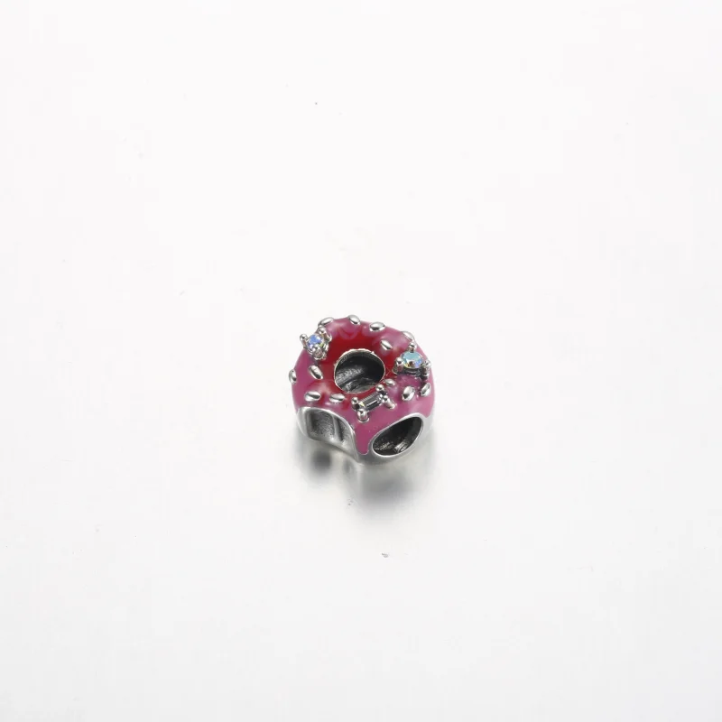(imagem para) Charm de Donut Pandora em prata esterlina - 792596C01 - Visualizar 2