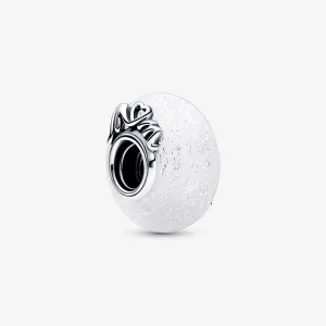 (imagem para) Charm Pandora Brilhante Branco Vidro Murano Mãe e Amor - 792655C00