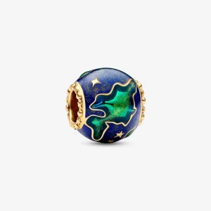 (imagem para) Charm Pandora Earth banhado a ouro 14k - 762431C01