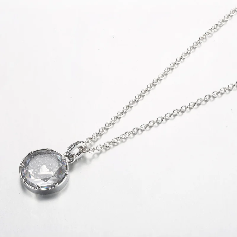 (imagem para) Colar com pingente Pandora I love u em prata esterlina - 392599C01 - Visualizar 2