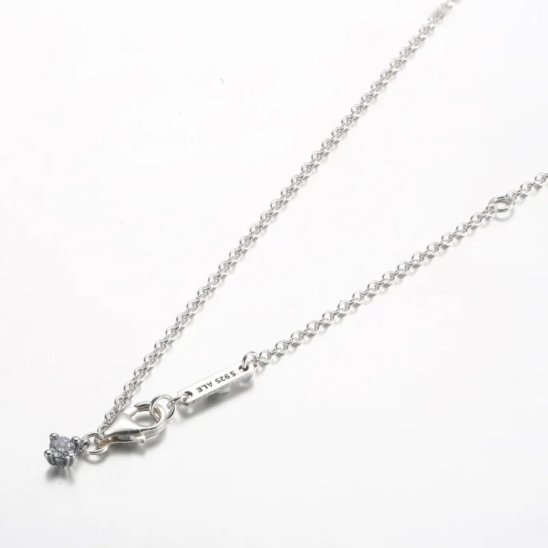 (imagem para) Colar com Pingente Redondo Pandora Timeless Pavé - 392632C01-45 - Visualizar 4