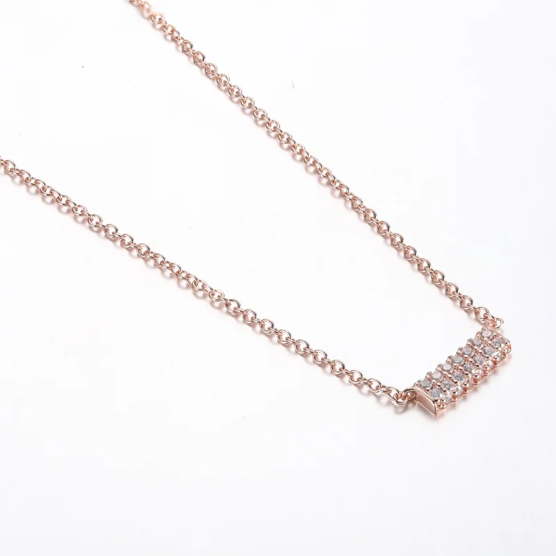 (imagem para) Colar Pandora Timeless Pavé Barra Dupla - 382621C01-45 - Visualizar 2