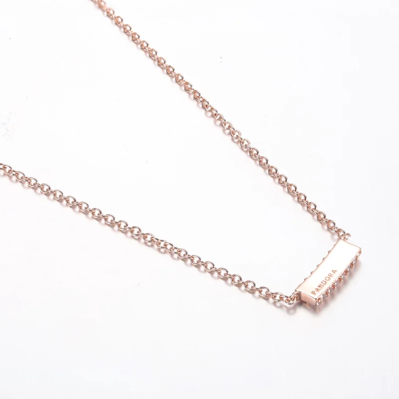 (imagem para) Colar Pandora Timeless Pavé Barra Dupla - 382621C01-45 - Visualizar 3