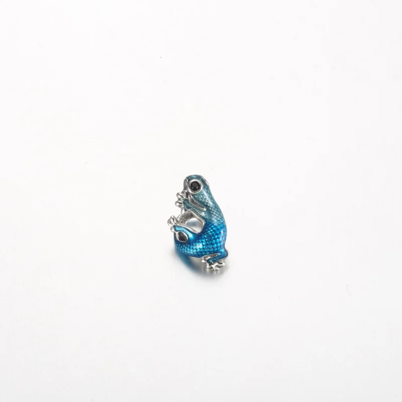 (imagem para) Pandora Charm de Lagartixa Azul Metálico - 792701C01 - Visualizar 2