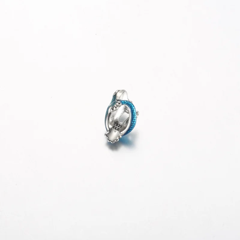 (imagem para) Pandora Charm de Lagartixa Azul Metálico - 792701C01 - Visualizar 4