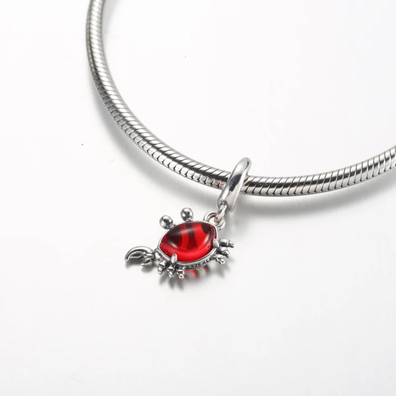 (imagem para) Pandora Disney A Pequena Sereia Charm de Pingente Caranguejo Sebastian - 792694C - Visualizar 4