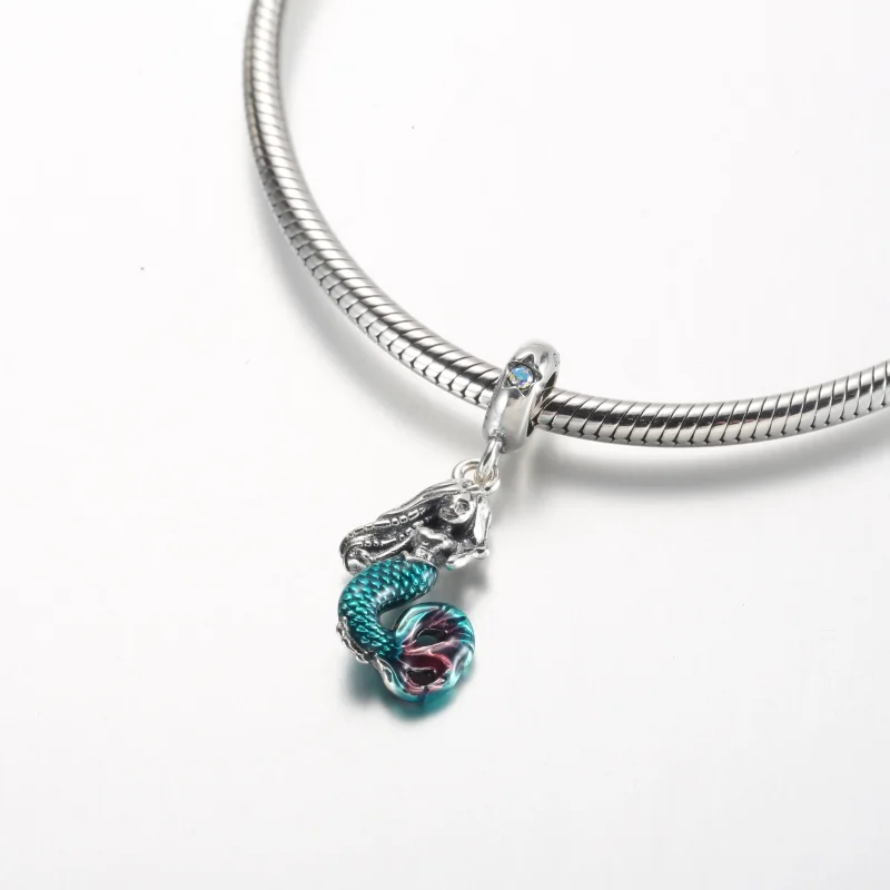 (imagem para) Pandora Disney A Pequena Sereia Charm Pendente Ariel - 792695C01 - Visualizar 4