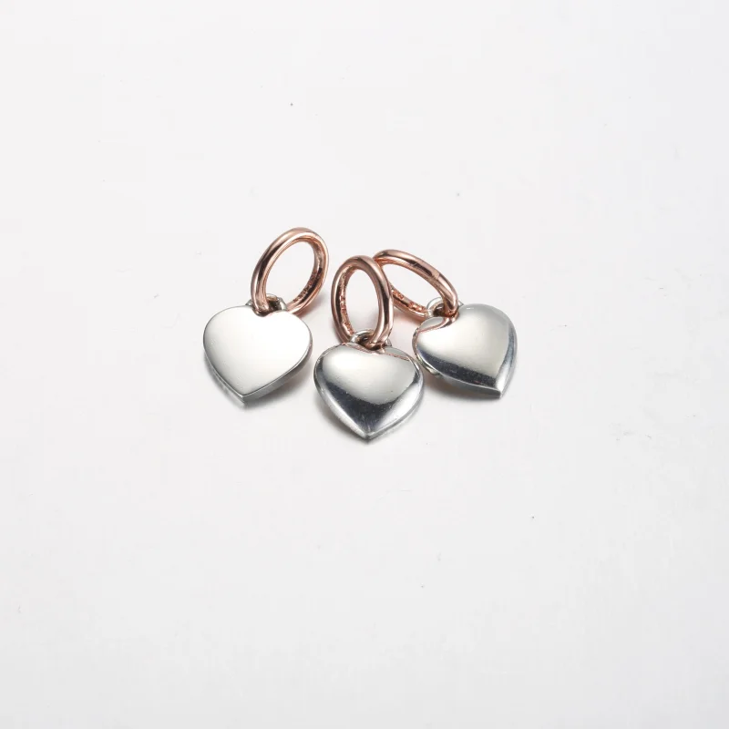 (imagem para) Pandora Duas Cores Família de Corações Divisível Geração Pingente Triplo - 78264 - Visualizar 3