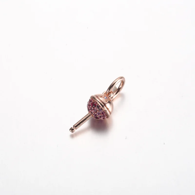 (imagem para) Pandora Lollipop pingente duplo banhado a ouro rosa 14k - 782598C01 - Visualizar 3