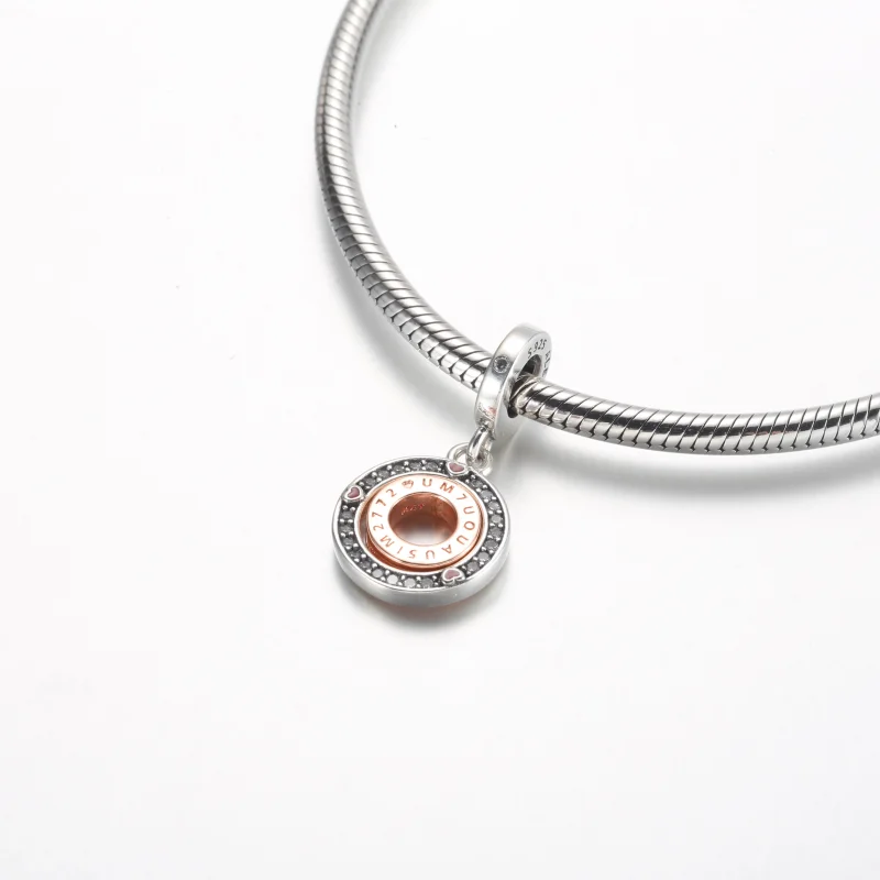 (imagem para) Pandora MSG pingente giratório em prata sterling e banho de ouro rosa 14k - 7826 - Visualizar 4
