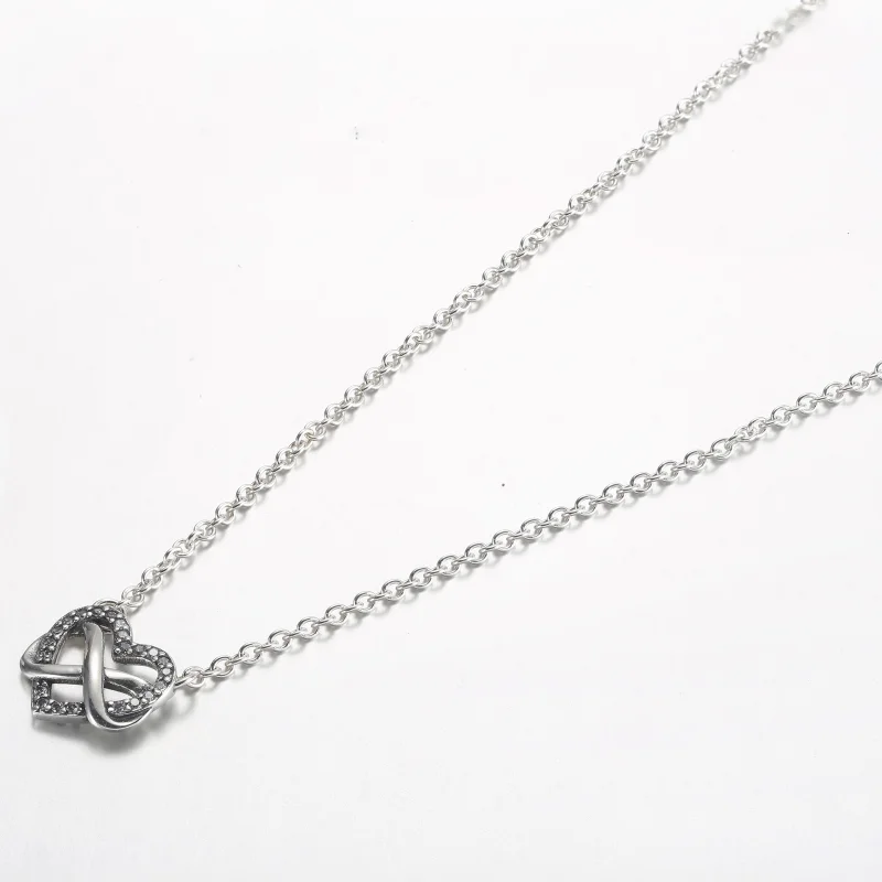 (imagem para) Pandora Sparkling Infinity Heart Collier Colar - 392666C01-50 - Visualizar 2