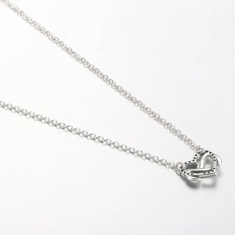 (imagem para) Pandora Sparkling Infinity Heart Collier Colar - 392666C01-50 - Visualizar 3