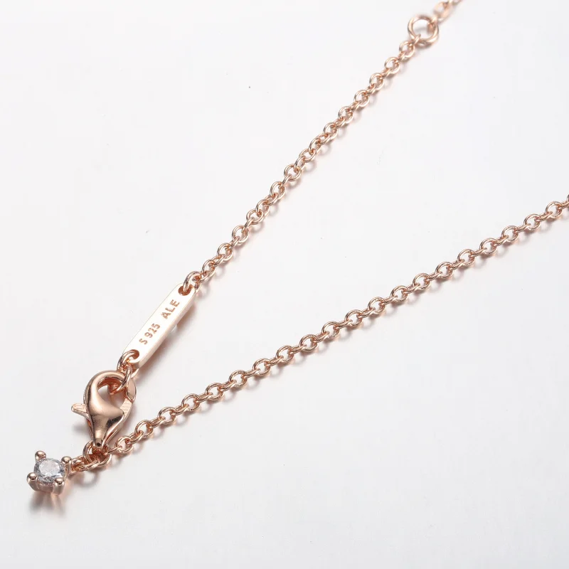 (imagem para) Pandora Sparkling Round Halo Pendant Collier Necklace - 361174C02-45 - Visualizar 4