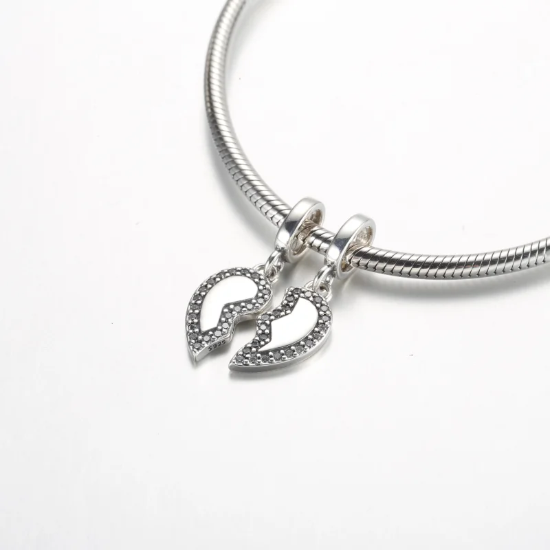 (imagem para) Pingente Coração Divisível Amigas Pandora - 792743C01 - Visualizar 5