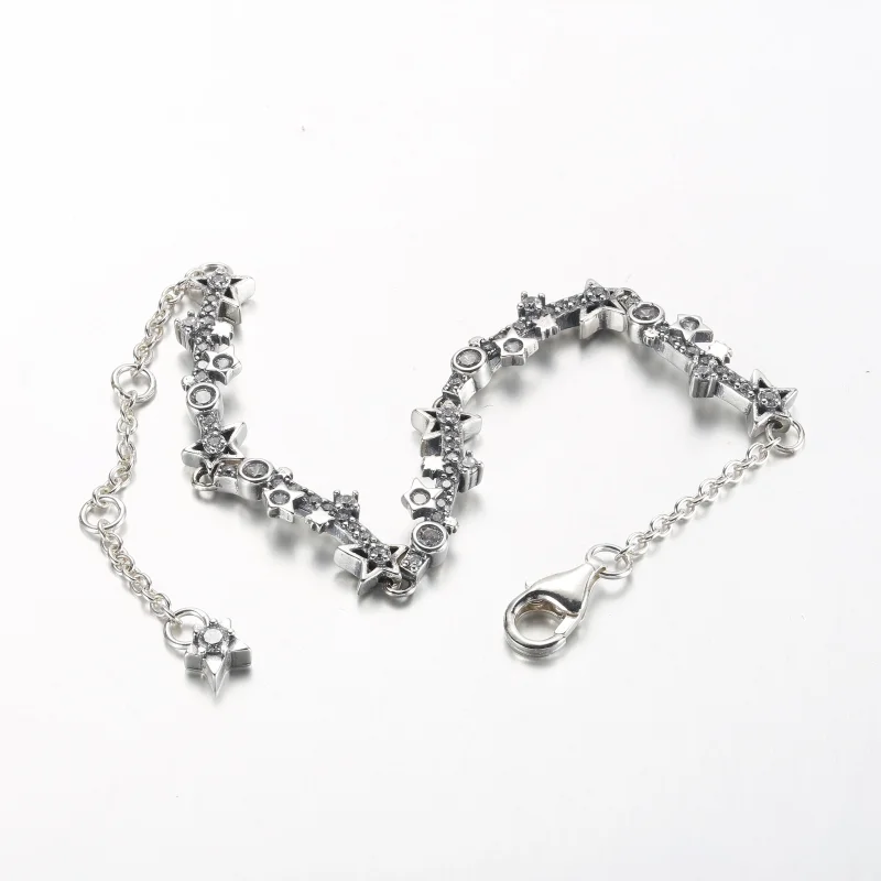 (imagem para) Pulseira Pandora Via Láctea em prata esterlina com zircônia cúbica incolor - 592 - Visualizar 5