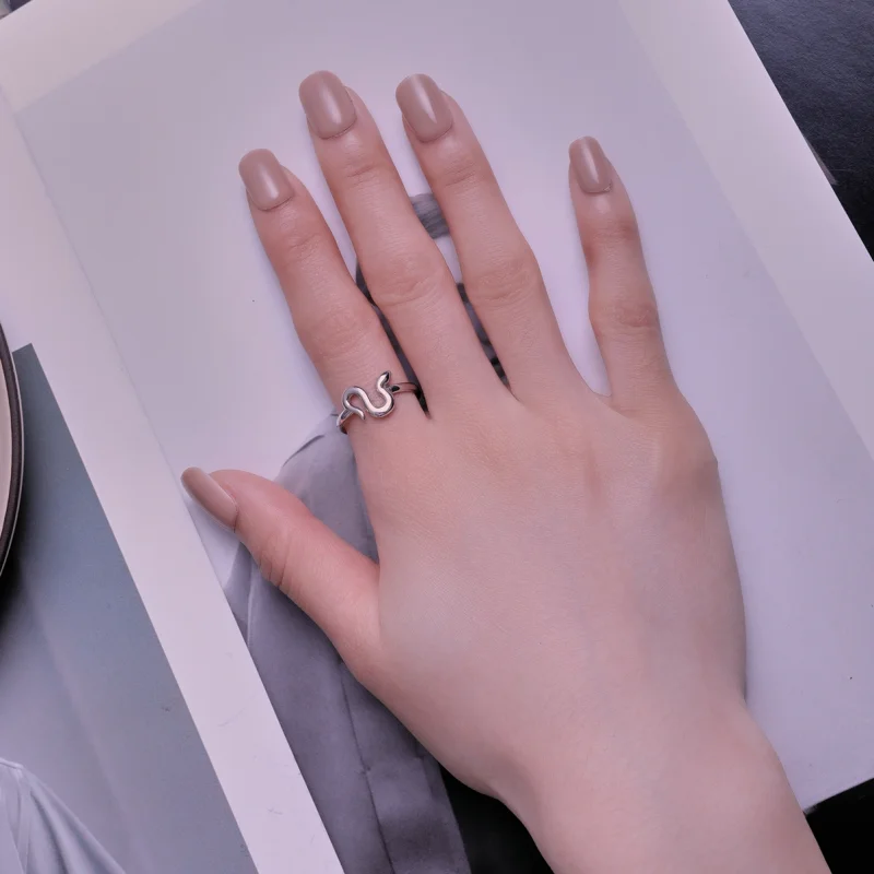 (imagem para) Anel Aberto Cobra Estilo Pandora - SCR926 - Visualizar 5