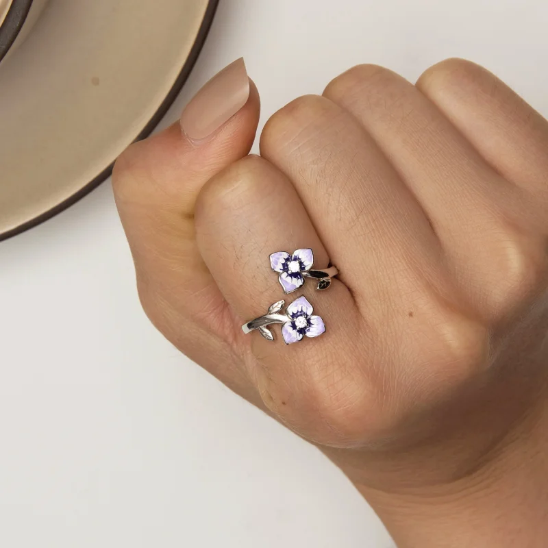 (imagem para) Anel Aberto de Amor-Perfeito Estilo Pandora - BSR451-E - Visualizar 6